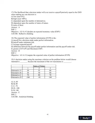 Test Bank for Principles Of Operations Management: Sustainability And Supply Chain Management, 11th Edition - Page 11 preview image