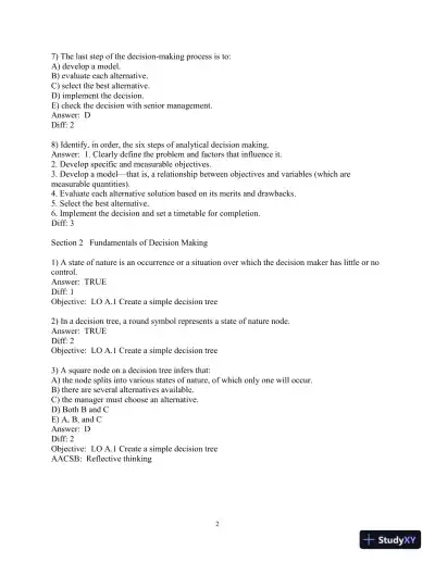 Test Bank for Principles Of Operations Management: Sustainability And Supply Chain Management, 11th Edition - Page 3 preview image