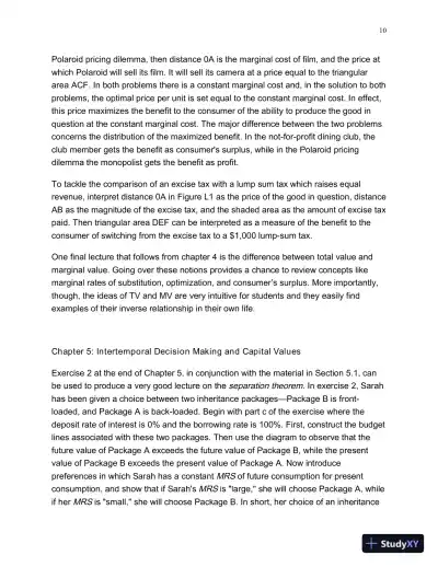 Microeconomics: Theory with Applications 8th Edition Solution Manual - Page 13 preview image