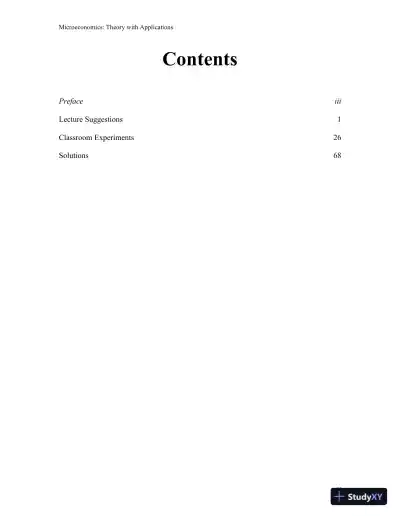 Microeconomics: Theory with Applications 8th Edition Solution Manual - Page 3 preview image