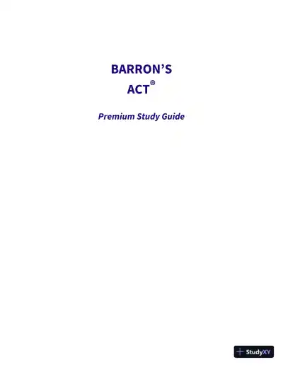 ACT Premium Study Guide with 6 Practice Tests, 4th Edition (2019) - Page 3 preview image