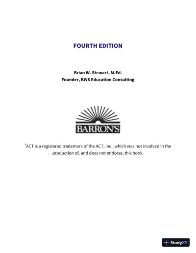 ACT Premium Study Guide with 6 Practice Tests, 4th Edition (2019) - Page 4 preview image