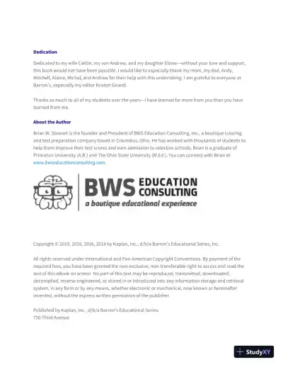 ACT Premium Study Guide with 6 Practice Tests, 4th Edition (2019) - Page 5 preview image