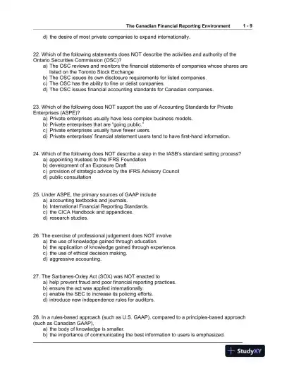 Intermediate Accounting, 10th Edition Test Bank - Page 10 preview image