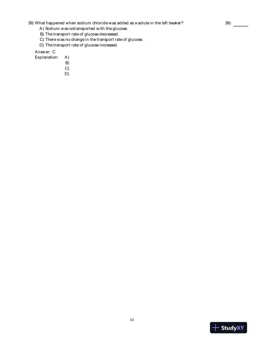 PhysioEx 9.1: Laboratory Simulations In Physiology , 1st Edition Test Bank, page 11
