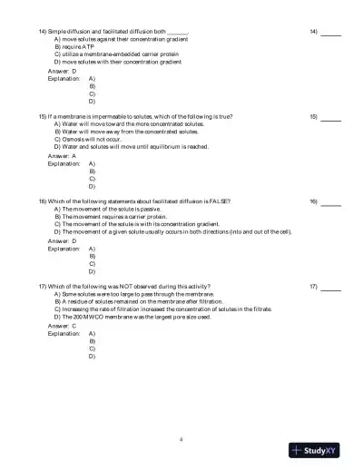 PhysioEx 9.1: Laboratory Simulations In Physiology , 1st Edition Test Bank - Page 5 preview image