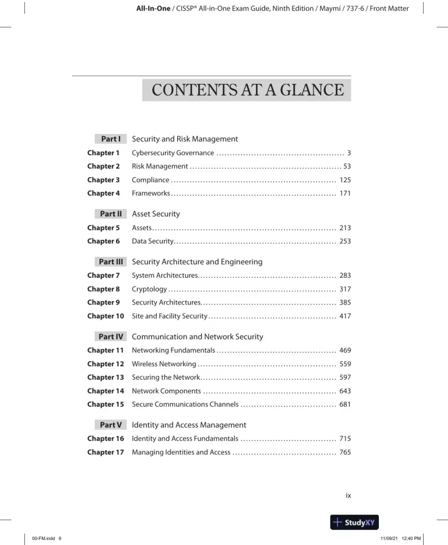 CISSP All-in-One Exam Guide (2021), page 11