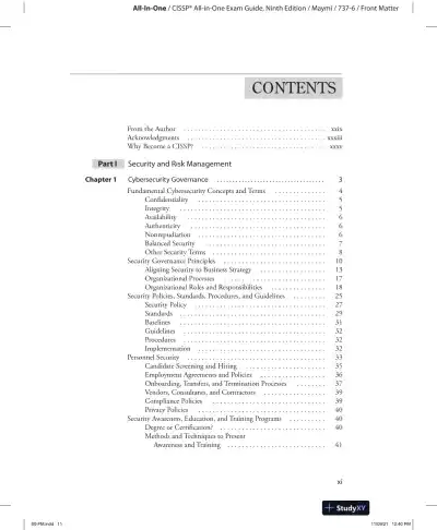 CISSP All-in-One Exam Guide (2021) - Page 13 preview image
