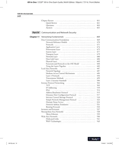 CISSP All-in-One Exam Guide (2021) - Page 20 preview image