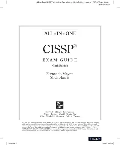 CISSP All-in-One Exam Guide (2021) - Page 7 preview image