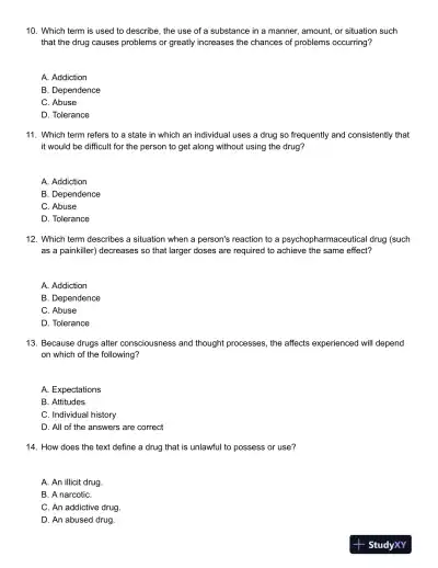 Drugs, Behaviour, and Society 2nd Canadian Edition Test Bank - Page 4 preview image