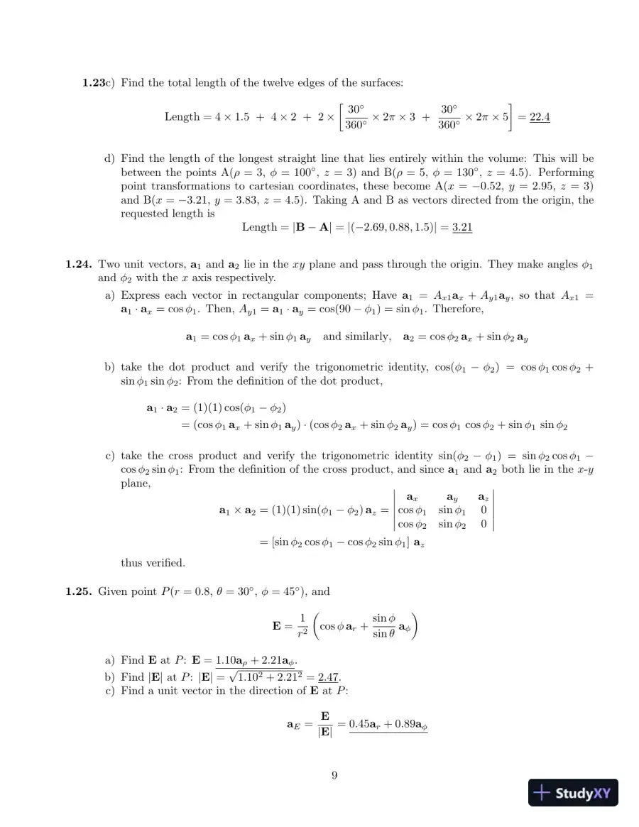 Engineering Electromagnetics, 8th Edition Solution Manual, page 10