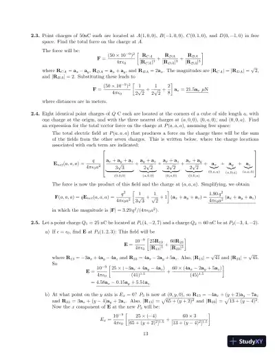 Engineering Electromagnetics, 8th Edition Solution Manual - Page 14 preview image