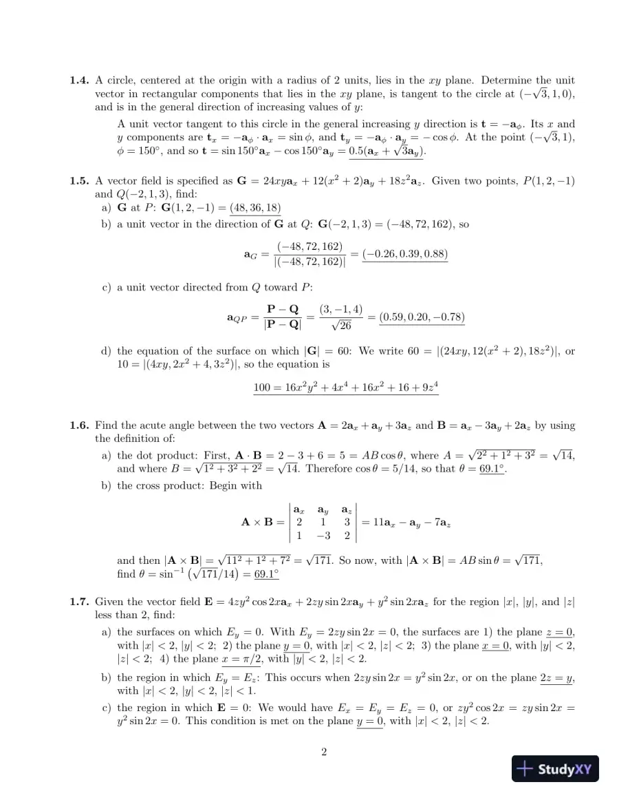 Engineering Electromagnetics, 8th Edition Solution Manual, page 3