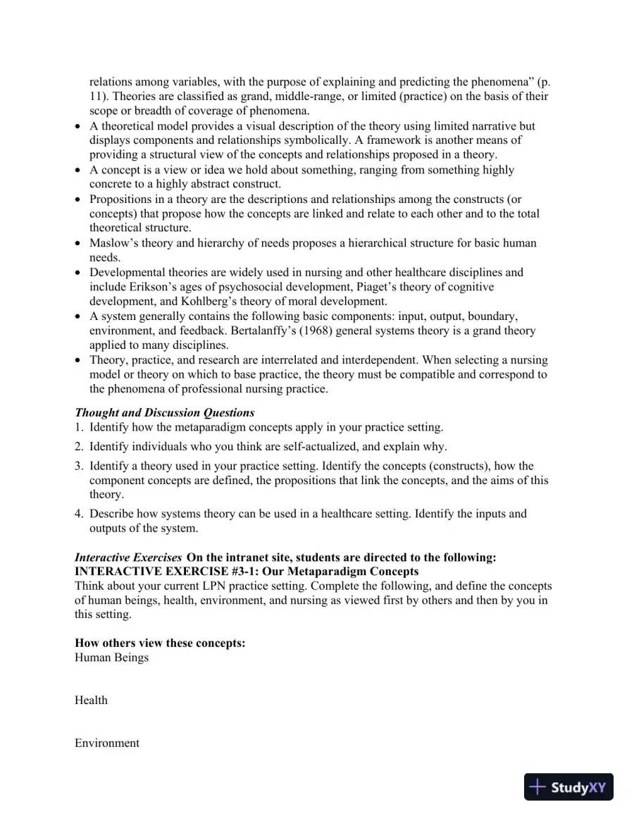 Making The Transition From LPN To RN, 1st Edition Class Notes, page 15