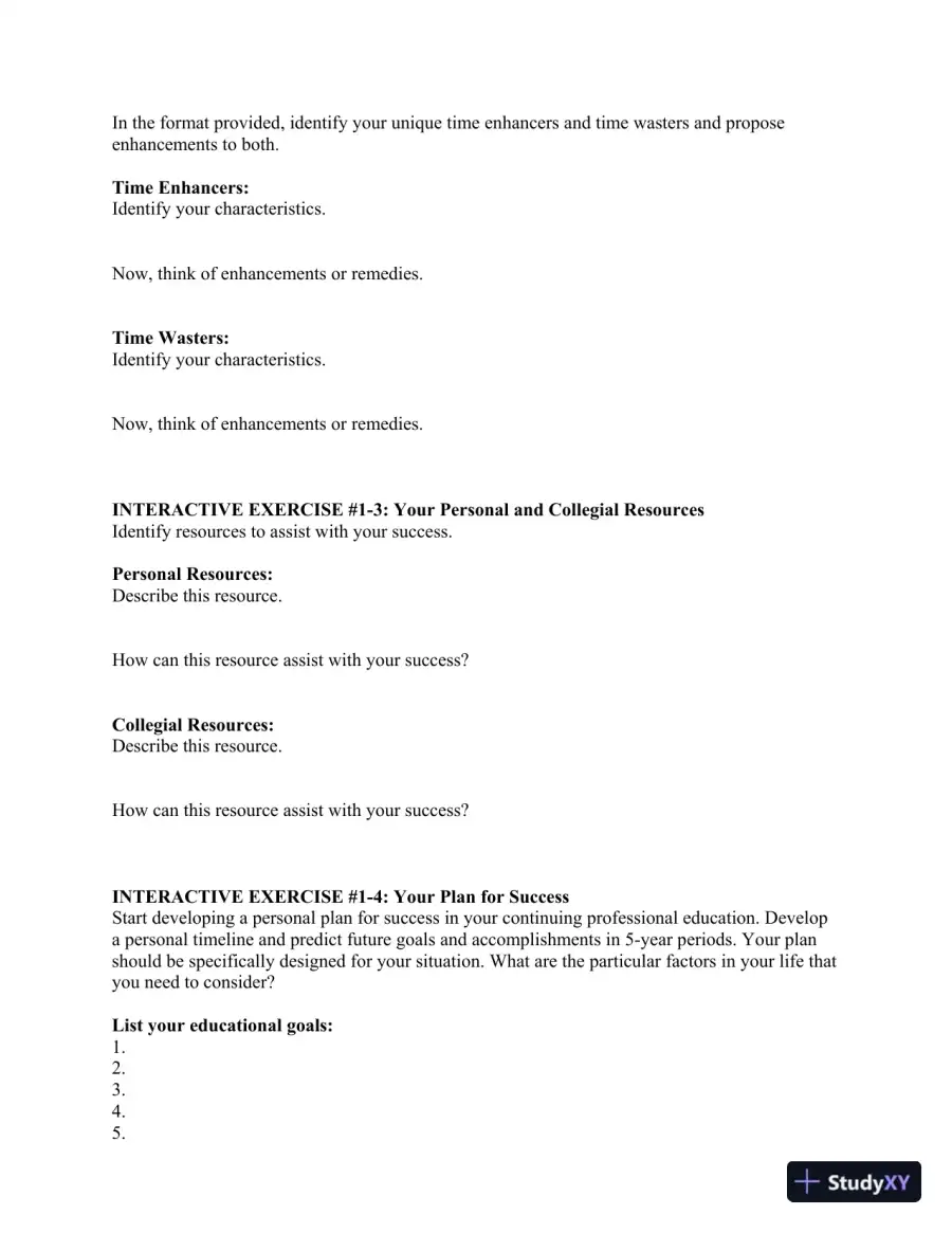 Making The Transition From LPN To RN, 1st Edition Class Notes, page 5