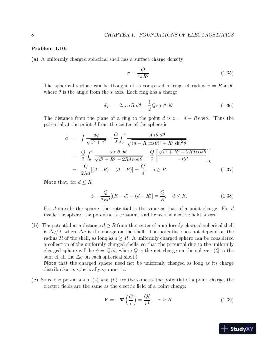 Solution Manual for Classical Electromagnetism, 1st Edition, page 12