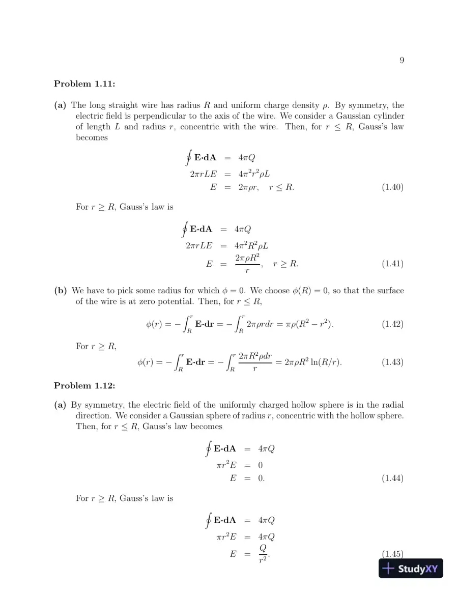 Solution Manual for Classical Electromagnetism, 1st Edition, page 13