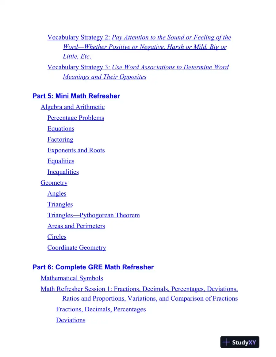Gruber's Complete GRE Guide 2019-2020 (2019), page 16