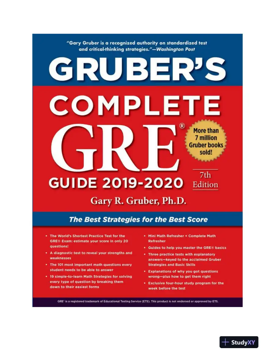 Gruber's Complete GRE Guide 2019-2020 (2019), page 3
