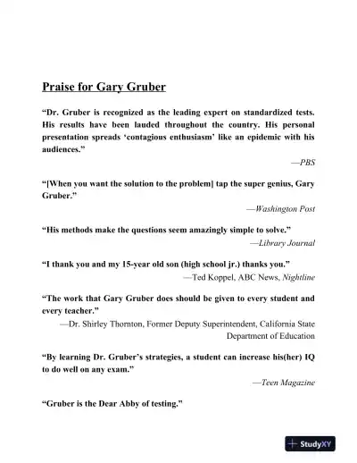 Gruber's Complete GRE Guide 2019-2020 (2019) - Page 4 preview image