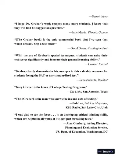 Gruber's Complete GRE Guide 2019-2020 (2019) - Page 5 preview image