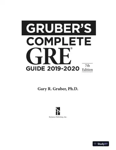 Gruber's Complete GRE Guide 2019-2020 (2019) - Page 8 preview image