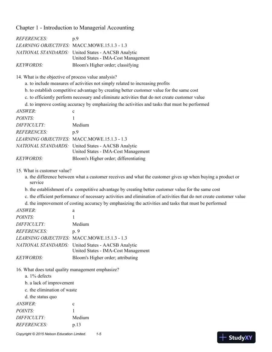 Cornerstones of Managerial Accounting 2nd Edition Test Bank, page 12