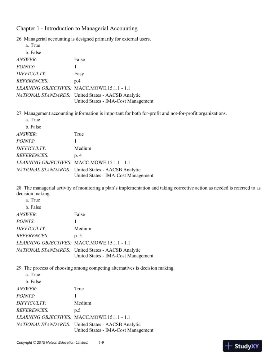 Cornerstones of Managerial Accounting 2nd Edition Test Bank, page 16