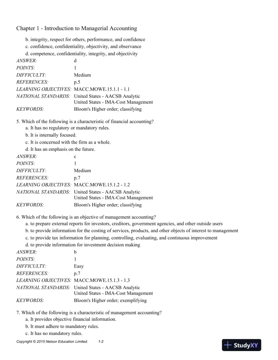 Cornerstones of Managerial Accounting 2nd Edition Test Bank, page 9