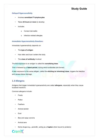 Microbiology - Disorders of the Immune System - Page 2 preview image