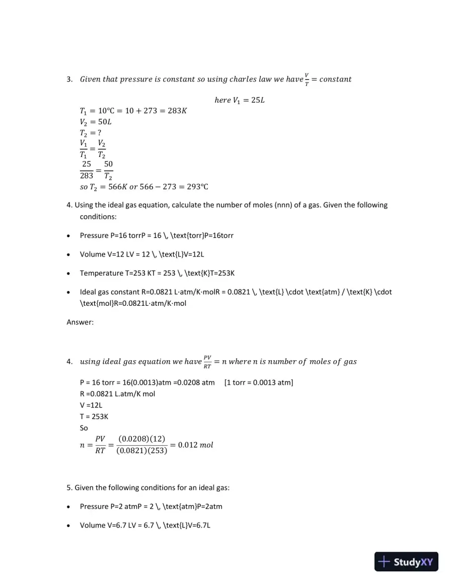 Application Of Gas Laws In Various Thermodynamic Processes, page 3