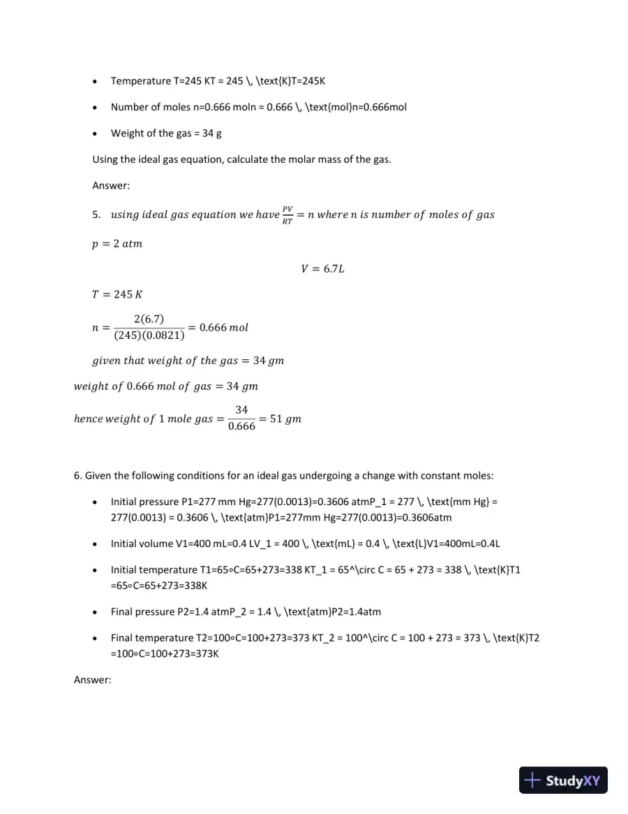 Application Of Gas Laws In Various Thermodynamic Processes, page 4