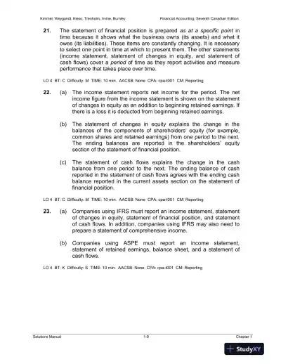 Solution Manual for Financial Accounting: Tools for Business Decision-Making, Seventh Canadian Edition - Page 10 preview image