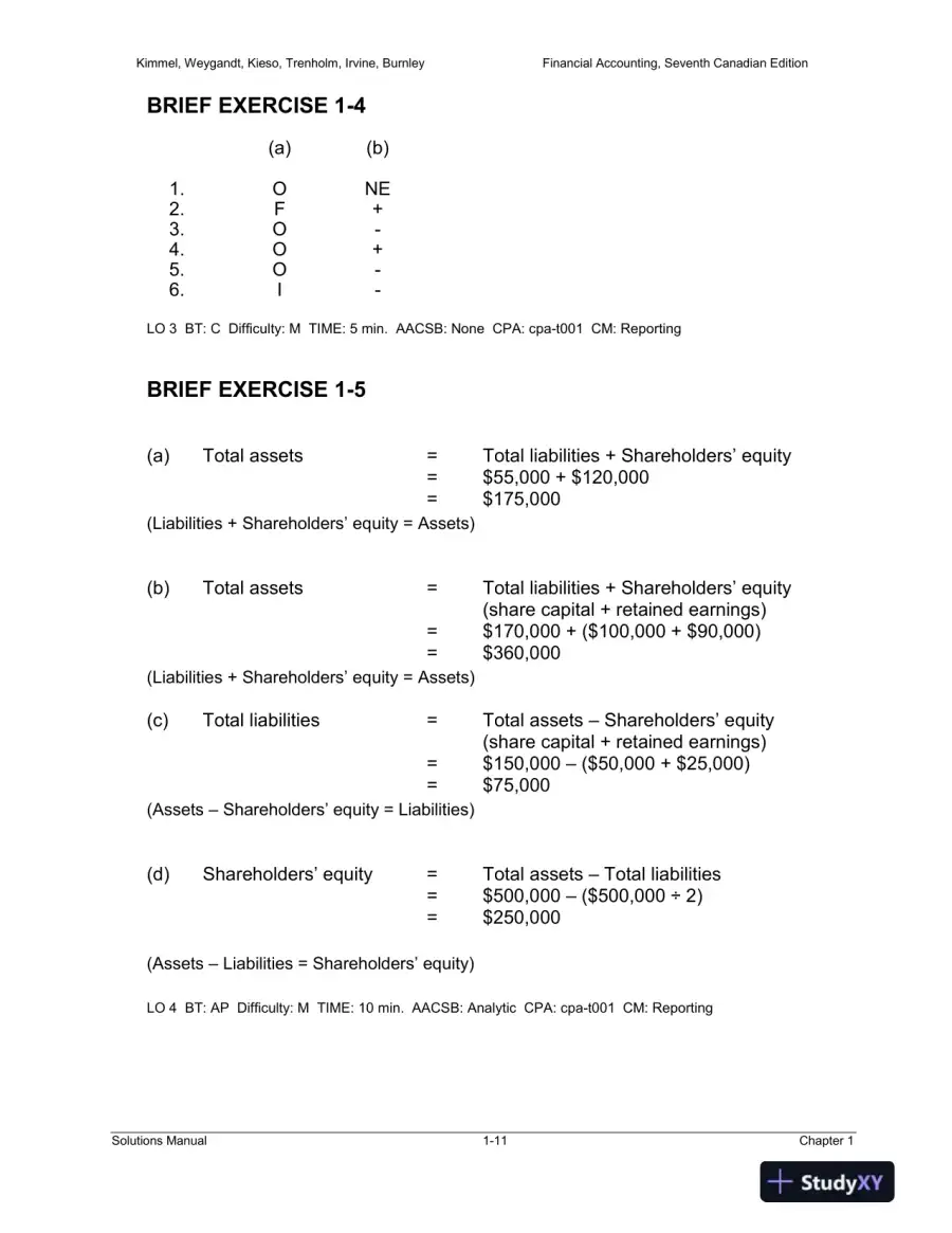 Solution Manual for Financial Accounting: Tools for Business Decision-Making, Seventh Canadian Edition, page 12