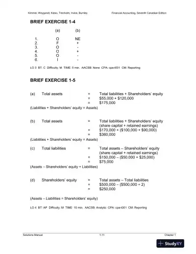 Solution Manual for Financial Accounting: Tools for Business Decision-Making, Seventh Canadian Edition - Page 12 preview image