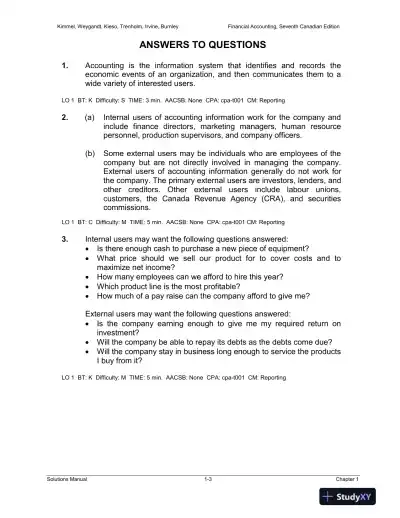Solution Manual for Financial Accounting: Tools for Business Decision-Making, Seventh Canadian Edition - Page 4 preview image