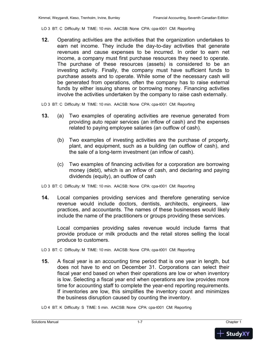 Solution Manual for Financial Accounting: Tools for Business Decision-Making, Seventh Canadian Edition, page 8