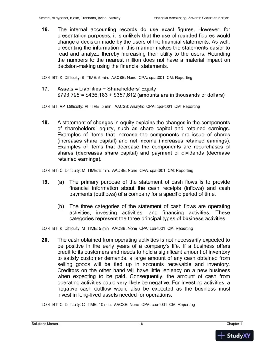 Solution Manual for Financial Accounting: Tools for Business Decision-Making, Seventh Canadian Edition, page 9