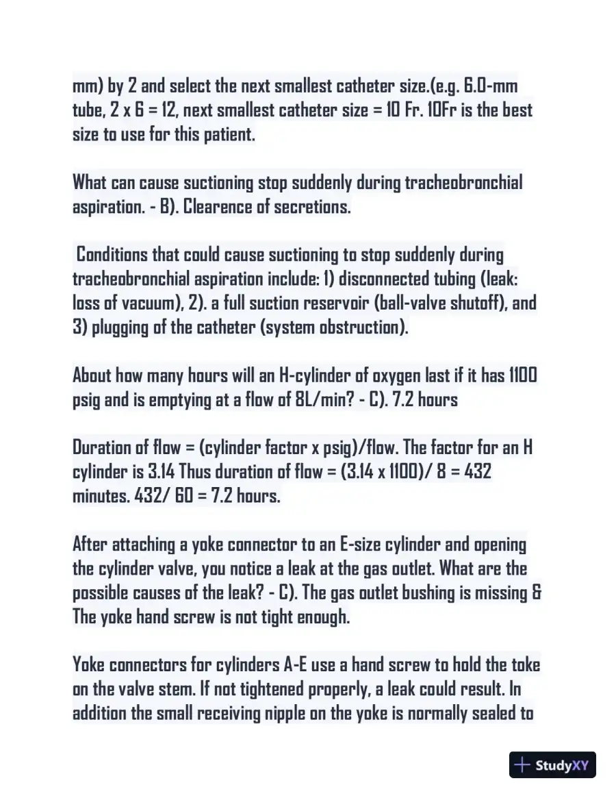CRTE Nursing Diagnosis Practice Exam With Answers (100 Solved Questions), page 10