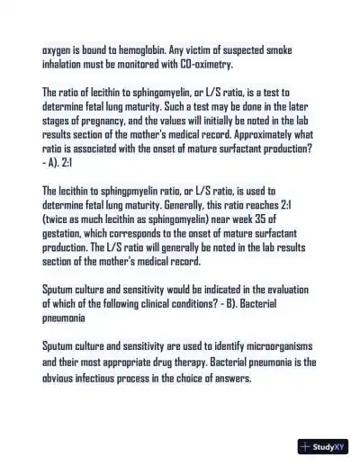 CRTE Nursing Diagnosis Practice Exam With Answers (100 Solved Questions) - Page 3 preview image