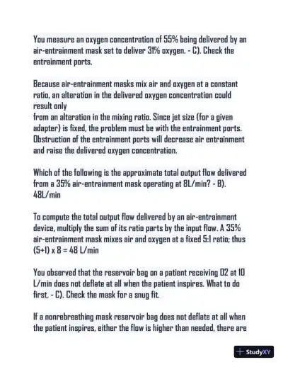 CRTE Nursing Diagnosis Practice Exam With Answers (100 Solved Questions) - Page 4 preview image