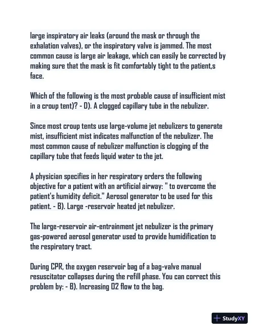 CRTE Nursing Diagnosis Practice Exam With Answers (100 Solved Questions), page 5