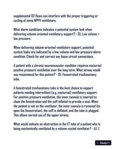 CRTE Nursing Diagnosis Practice Exam With Answers (100 Solved Questions) - Page 8 preview image