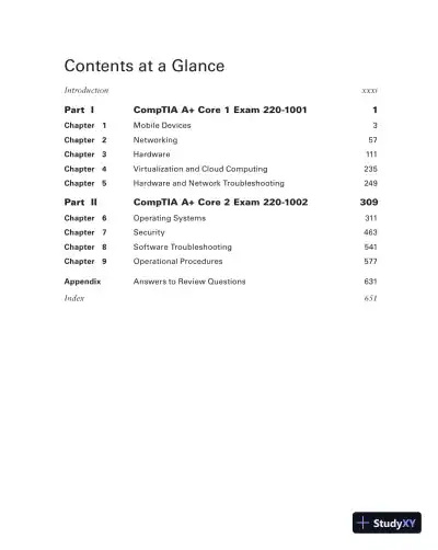 Comptia A+ Complete: Exam 220-1001 and Exam 220-1002 (2019) - Page 14 preview image