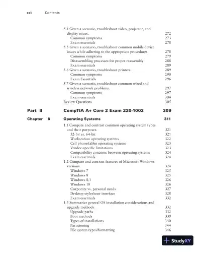 Comptia A+ Complete: Exam 220-1001 and Exam 220-1002 (2019) - Page 23 preview image
