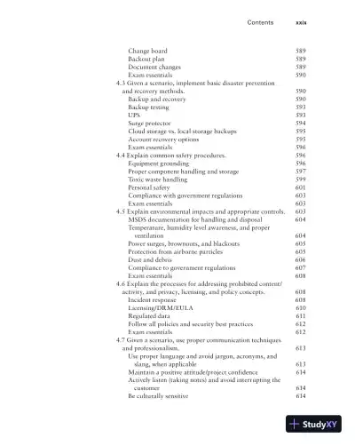 Comptia A+ Complete: Exam 220-1001 and Exam 220-1002 (2019) - Page 30 preview image