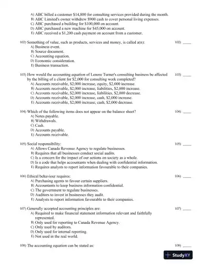 Fundamental Accounting Principles, Volume 1, 15th Canadian Edition Test Bank - Page 10 preview image
