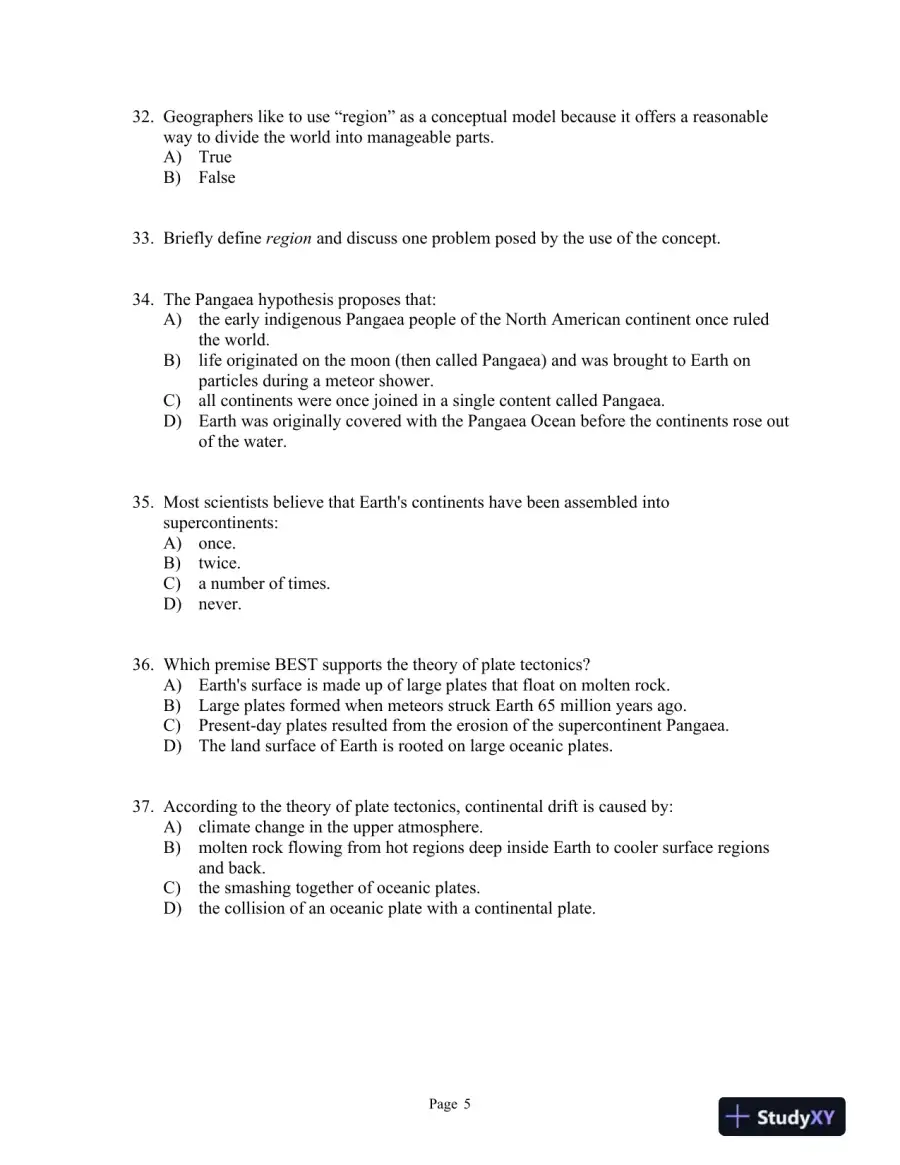 World Regional Geography Without Subregions: Global Patterns, Local Lives Seventh Edition Test Bank, page 6