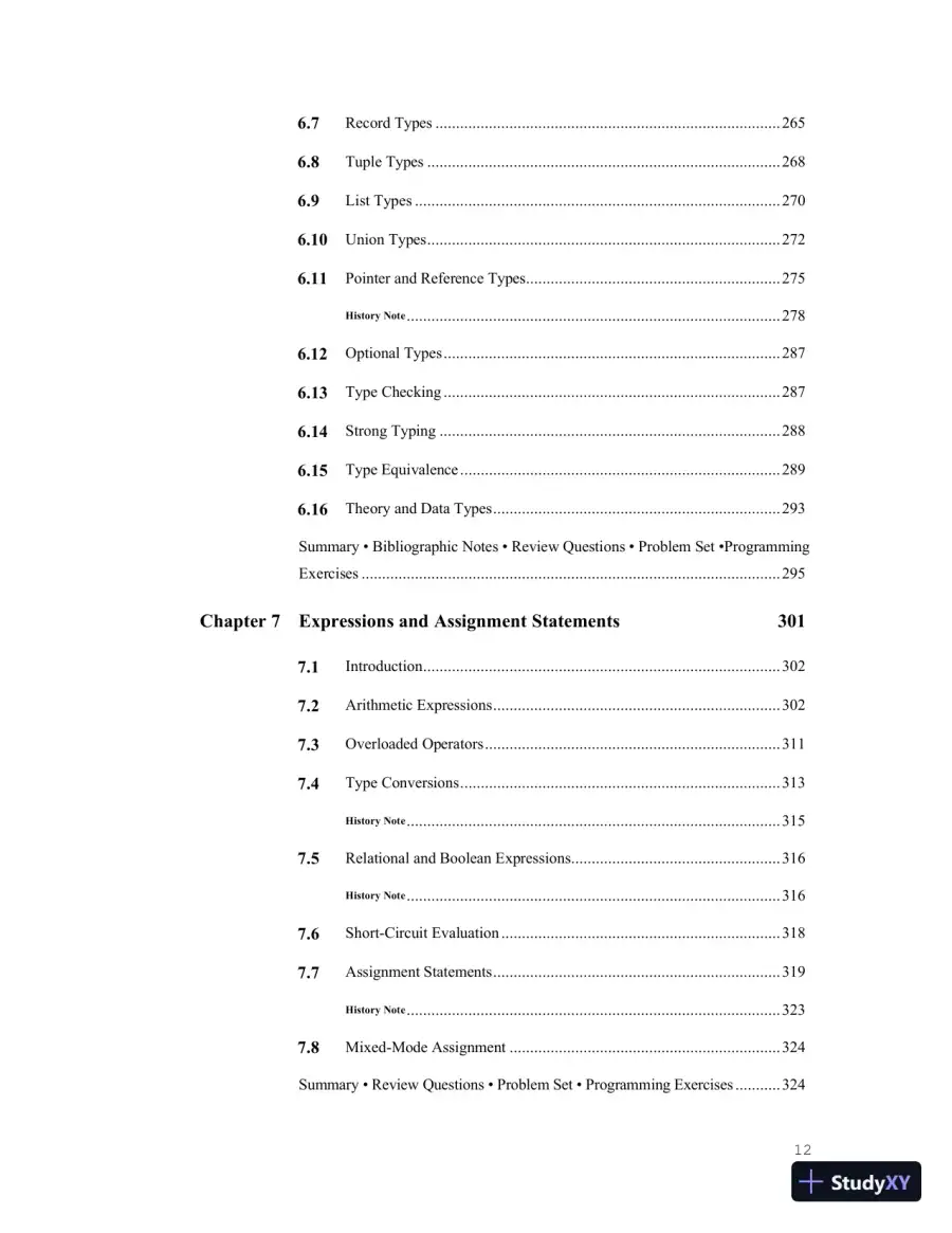 Solution Manual for Concepts of Programming Languages, 12th Edition, page 13